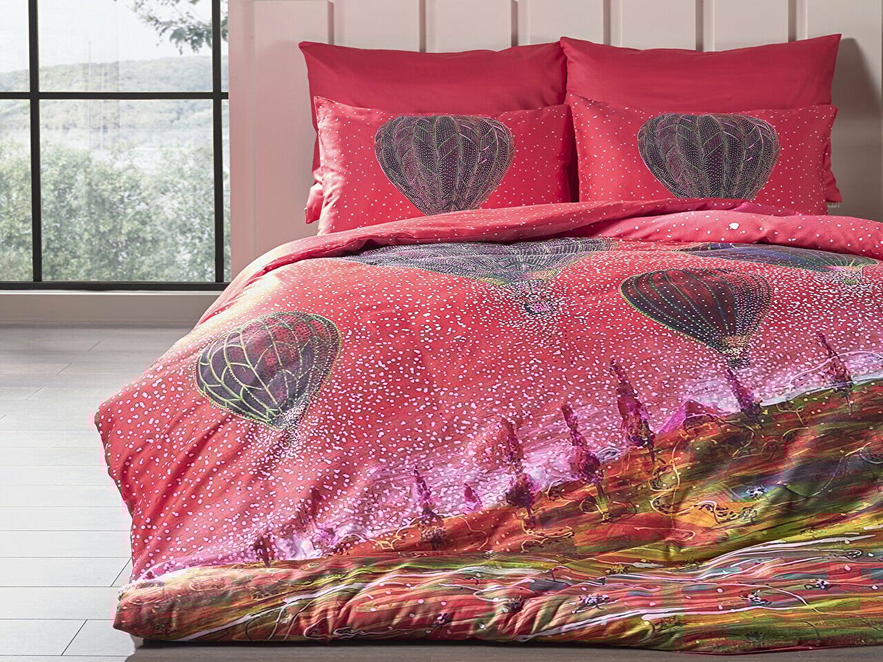 Barış Sarıbaş Kapadokya Balonları Nevresim Takımı