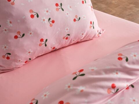 Ranforce Joyful Cherry Nevresim Takımı Tek Kişilik