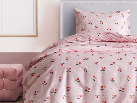 Ranforce Joyful Cherry Nevresim Takımı Çift Kişilik