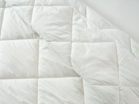 Festival Bambu Yorgan Çift King Size - Beyaz