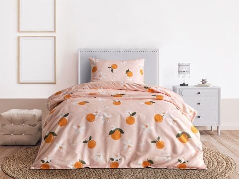 Ranforce Joyful Orange Nevresim Takımı Tek Kişilik