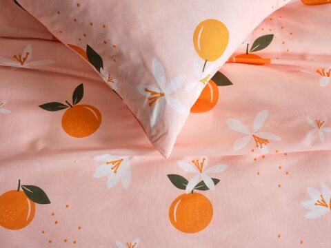 Ranforce Joyful Orange Nevresim Takımı Çift Kişilik