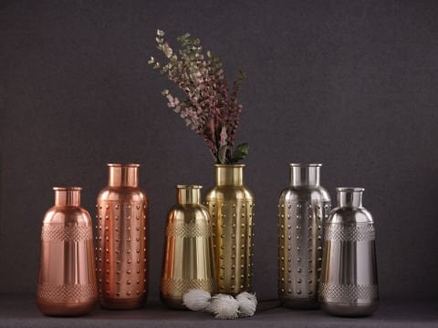 İron Flower Pot Small Ma6361 Gold Vazo