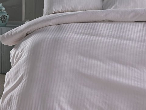 Saten Artline Nevresim Takımı Beyaz - Çift Kişilik