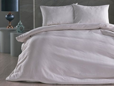 Saten Artline Nevresim Takımı Beyaz - Çift Kişilik