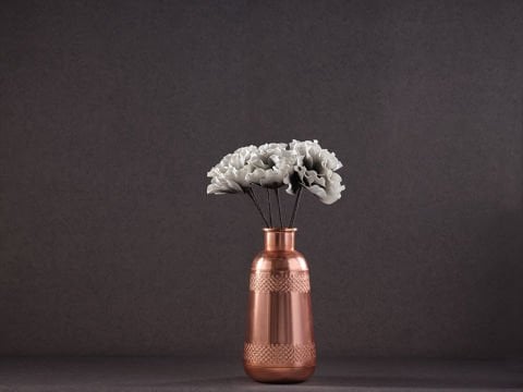 Yapay Çiçek A02 Lkm20-024B Standart - Beyaz-Siyah