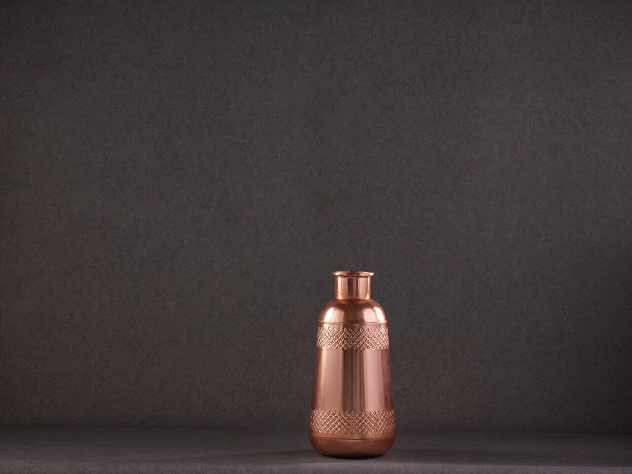 İron Flower Pot Small Ma6361 Gold Vazo Standart - Rose Gold