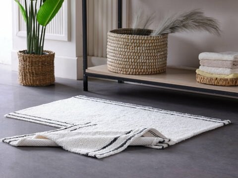Banyo Paspası Dora Antrasit-Krem