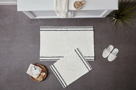 Banyo Paspası Dora Antrasit-Krem