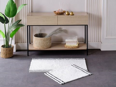 Banyo Paspası Dora Antrasit-Krem