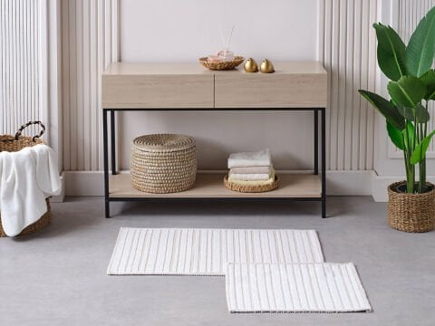 Banyo Paspası Liva Krem - Vizon