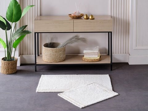 Banyo Paspası Dora Krem - Vizon