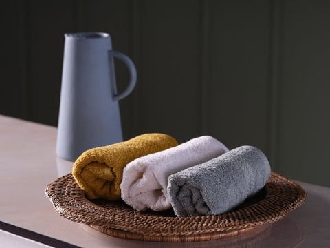 Sense El Havlusu Set 30 x 50 cm - Hardal - Yeşil - Krem