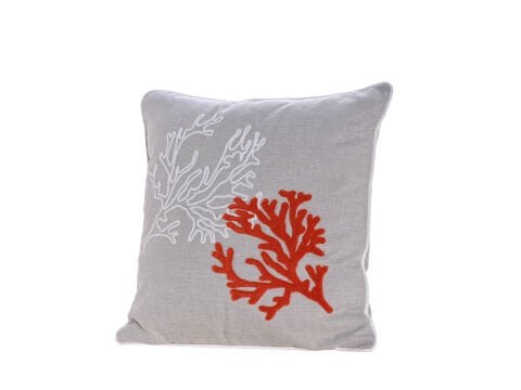 Coral Kırlent Kılıfı 50 x 50 - Kiremit