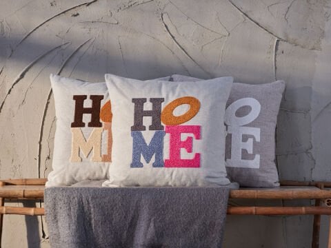 Home Kırlent Kılıfı 50 x 50 - Ekru