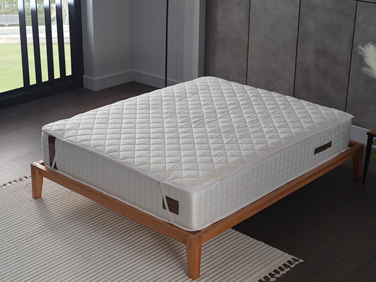 Festival Yün Kapitoneli Alez 140 x 200 cm - Beyaz