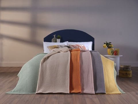 Clara Waffle Pike Tek Kişilik - Krem