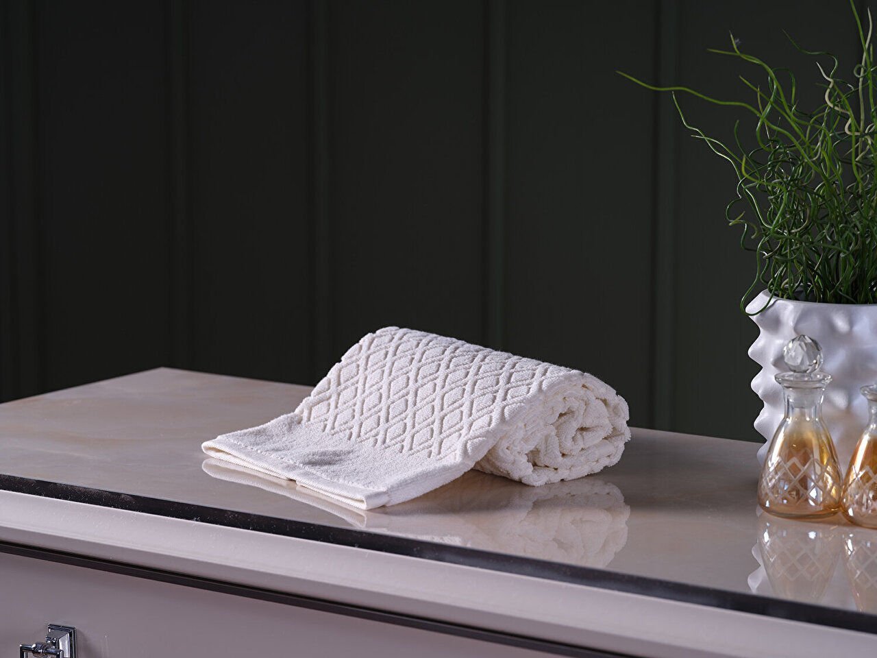Luxury Yüz Havlusu 50 x 90 cm - Krem