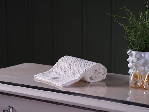 Luxury Yüz Havlusu 50 x 90 cm - Krem
