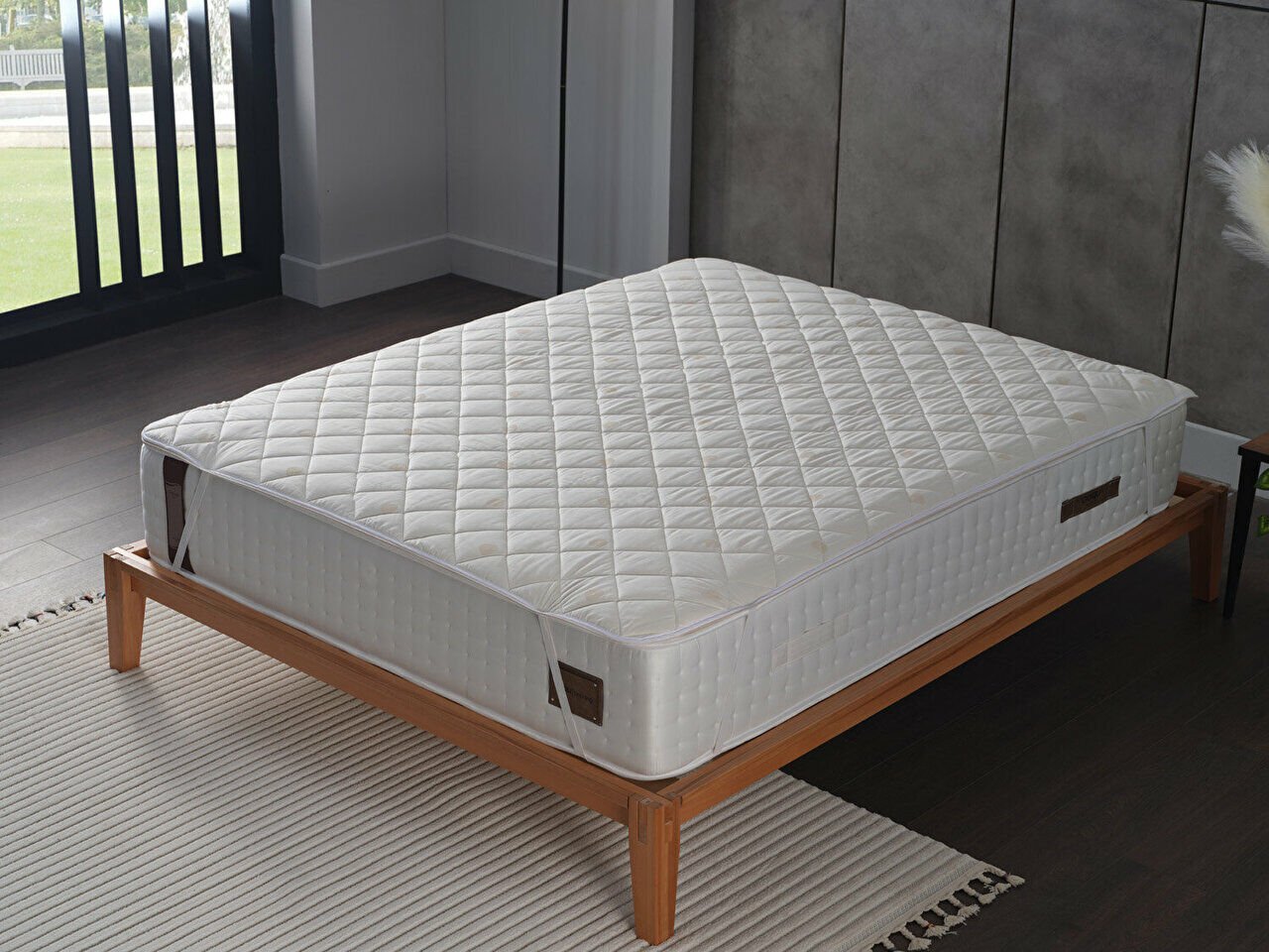 Festival Yün Kapitoneli Alez 90 x 200 cm - Beyaz