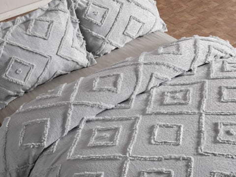 Bohera Yatak Örtüsü Tek Kişilik - Ekru