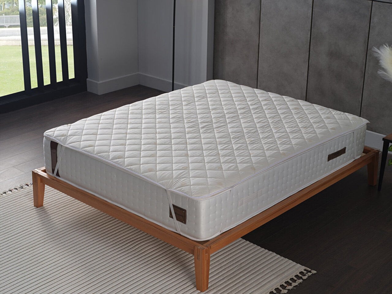 Festival Yün Kapitoneli Alez 120 x 200 cm - Beyaz