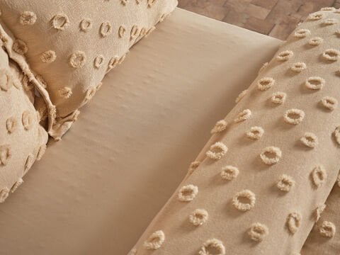 Polina Yatak Örtüsü Çift Kişilik - Bej