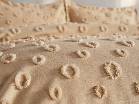 Polina Yatak Örtüsü Çift Kişilik - Bej