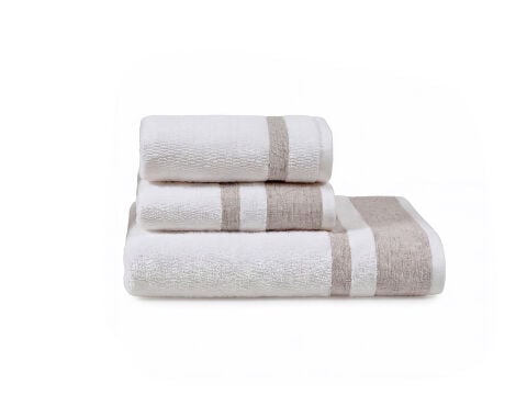 Akdeniz Verona Banyo Yüz Havlusu Seti Standart - Bej