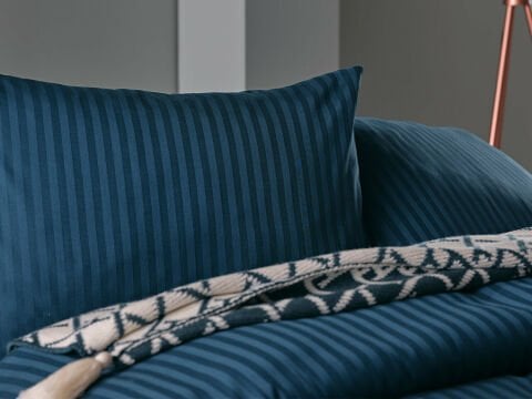 Saten Artline Nevresim Takımı Mavi - Çift Kişilik