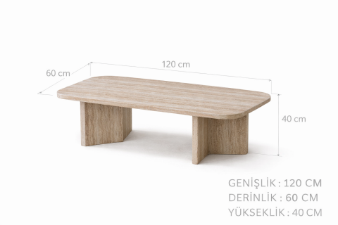 Dante Orta Sehpa Traverten