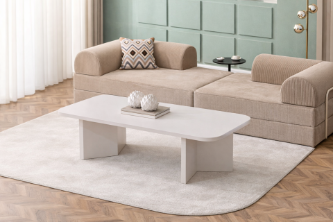 Dante Orta Sehpa Opak Ekru