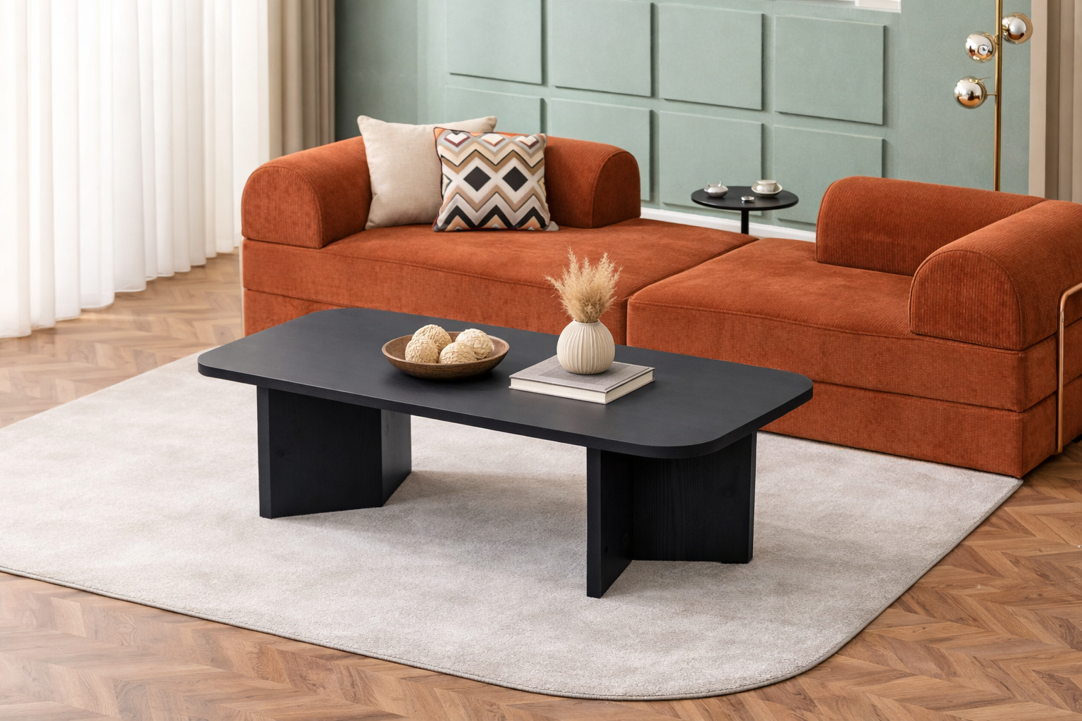 Dante Orta Sehpa Wood Siyah