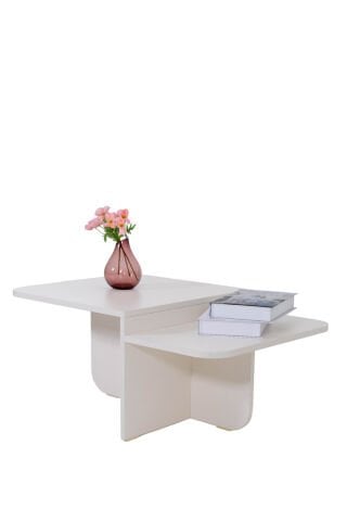 Livia Orta Sehpa Opak Ekru