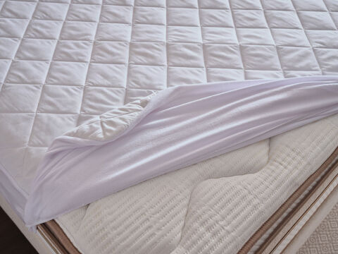 Comfyline Sıvı Geçirmez Fitted Alez 200 x 200 cm - Beyaz