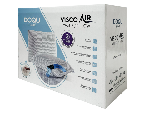 Visco Air Yastık 2'li Avantajlı Paket 60 x 40 cm - Beyaz