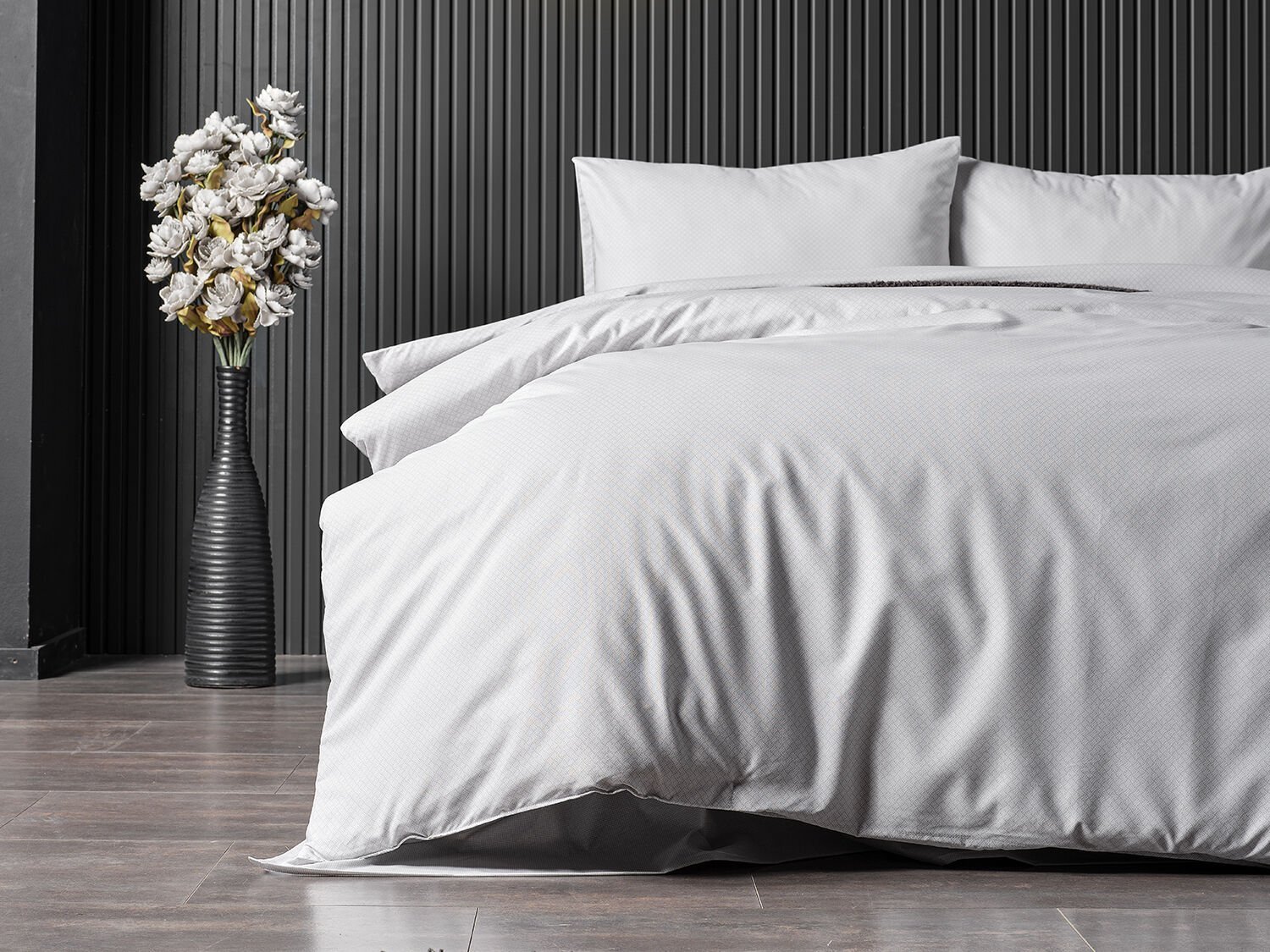 Pure Touch Nevresim Takımı Tek Kişilik - Açık Gri