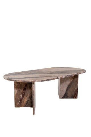 Vetra Orta Sehpa Marble Kahve