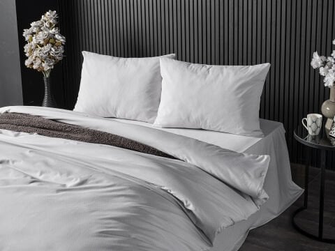 Pure Touch Nevresim Takımı Çift Kişilik - Açık Gri