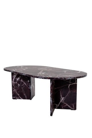 Vetra Orta Sehpa Marble Bordo
