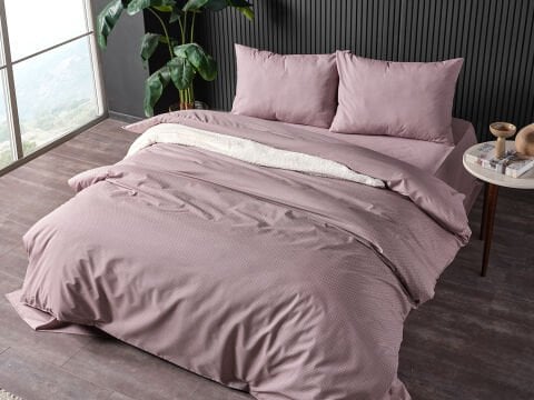 Pure Touch Nevresim Takımı Tek Kişilik - Gül Kurusu