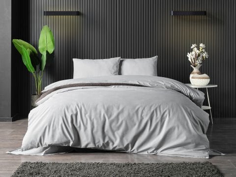 Pure Touch Nevresim Takımı Tek Kişilik - Koyu Gri