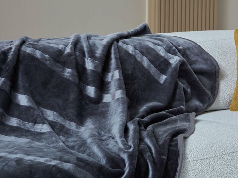 Embos Battaniye Perlina Tek Kişilik - Gri