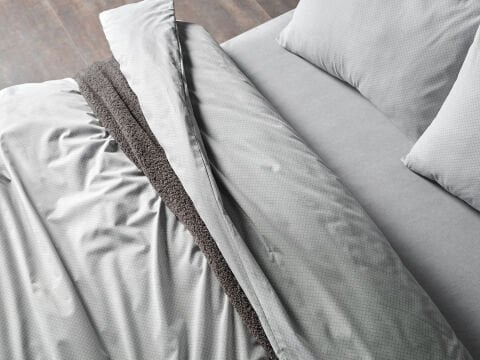 Pure Touch Nevresim Takımı Çift Kişilik - Koyu Gri