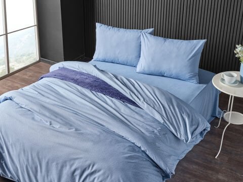 Pure Touch Nevresim Takımı Tek Kişilik - Mavi