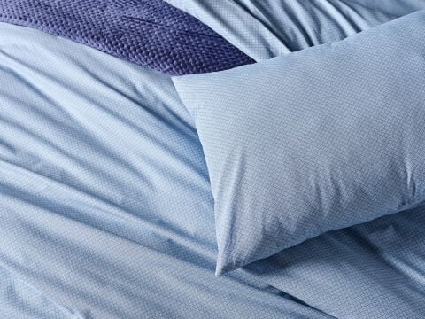 Pure Touch Nevresim Takımı Tek Kişilik - Mavi