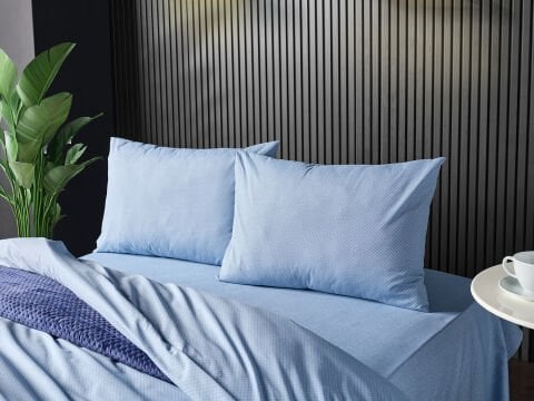 Pure Touch Nevresim Takımı Çift Kişilik - Mavi