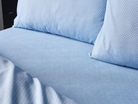 Pure Touch Nevresim Takımı Çift Kişilik - Mavi