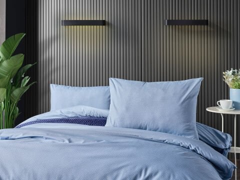 Pure Touch Nevresim Takımı Çift Kişilik - Mavi
