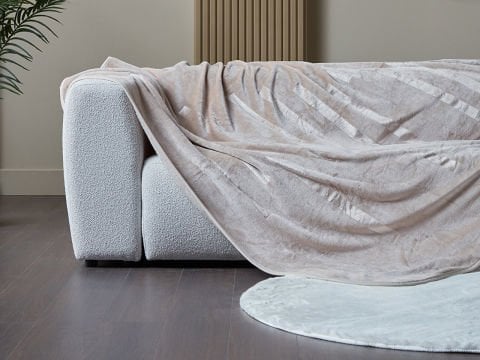 Embos Battaniye Perlina Tek Kişilik - Krem